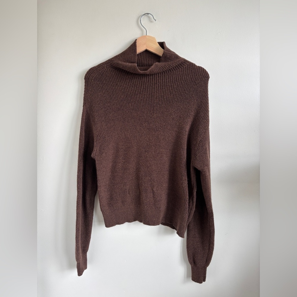 Kit and Ace Rich Brown Turtleneck Sweater (S-M)